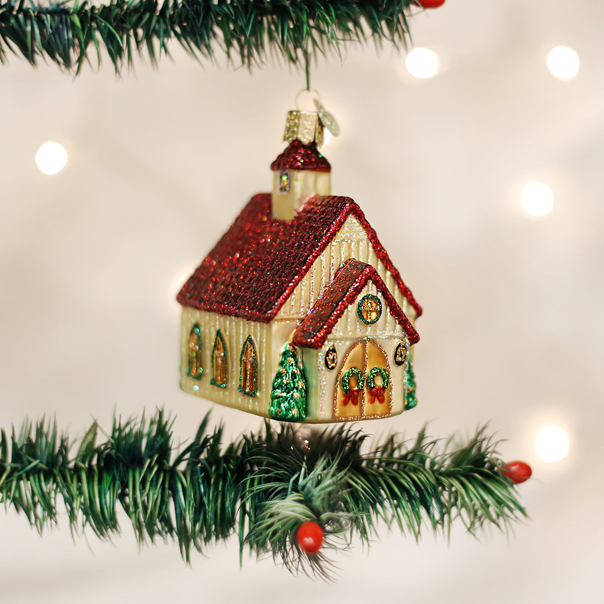 Christmas Chapel Ornament-0
