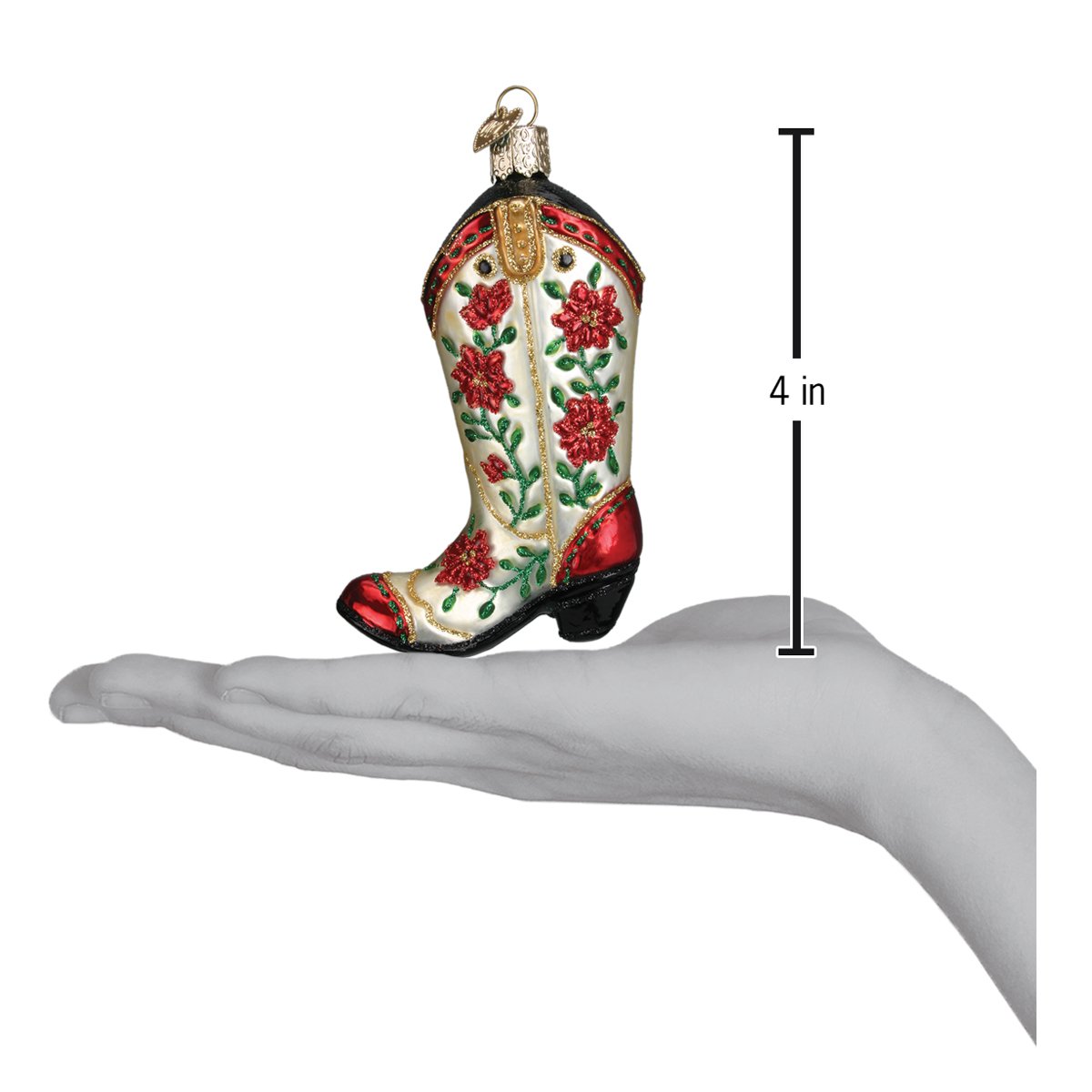 Christmas Cowgirl Boot-3