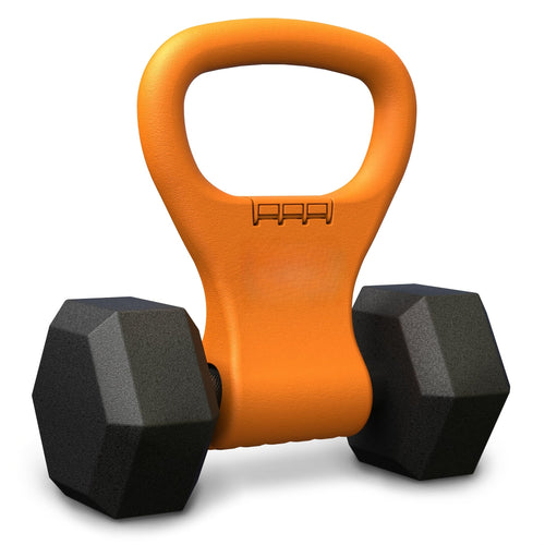 1Pc Fitness Adjustable Kettlebell Grip - Portable Weightlifting Handle(Orange)-0