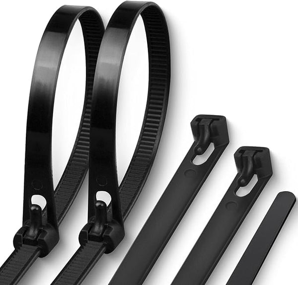 100 Reusable Cable Ties Heavy Duty 250mm X 4.8mm ~6368