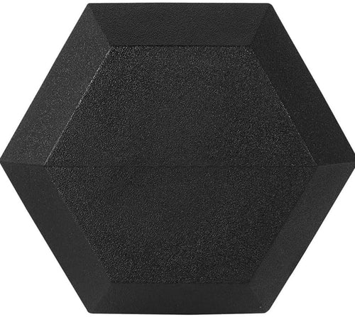 Amber Fight Gear Rubber Encased Hex Dumbbell Weights with Metal