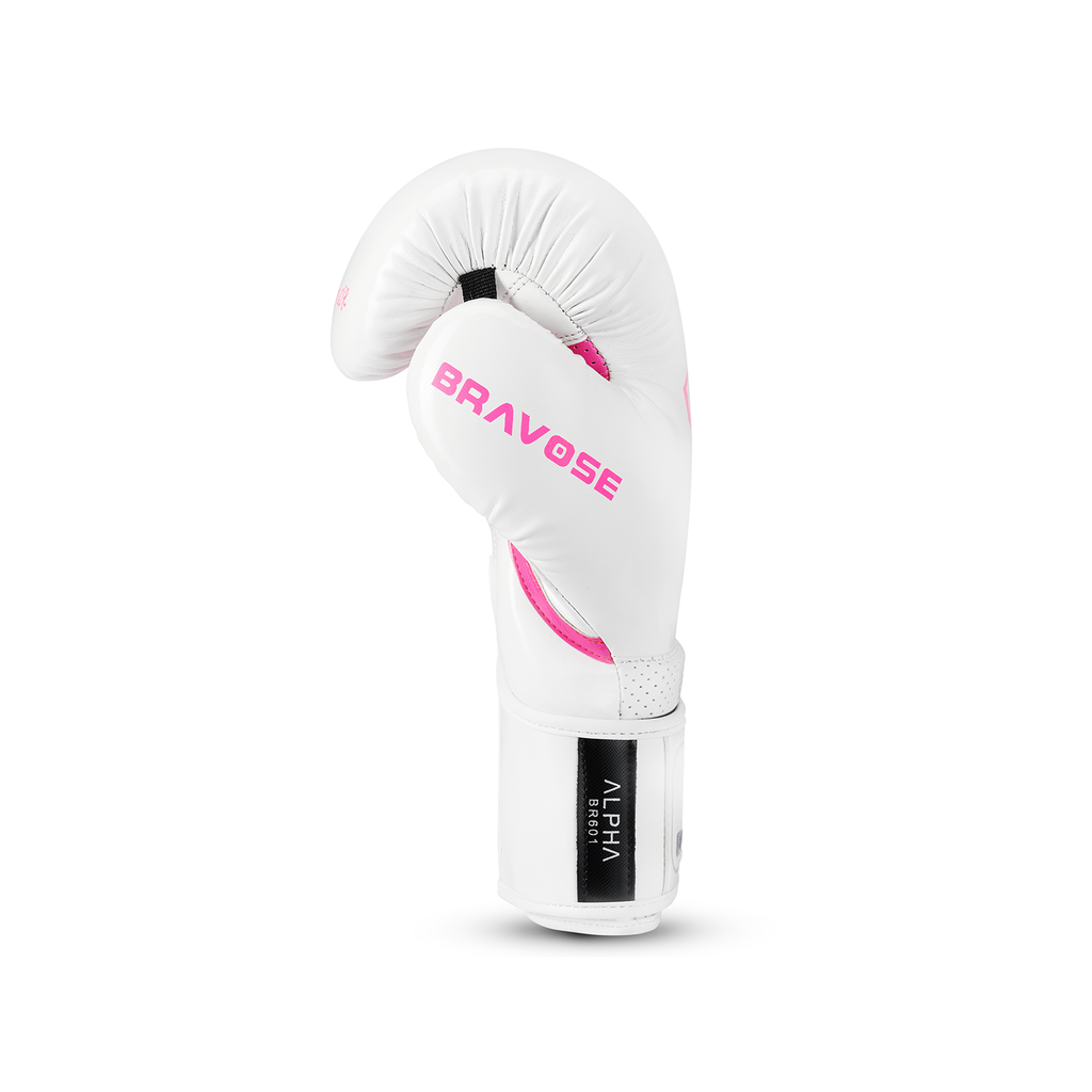 Alpha Boxing Gloves - White Pink-3