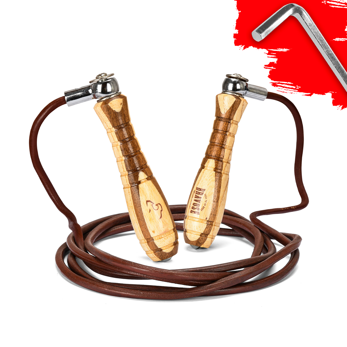 Premium Leather Skipping Rope-0