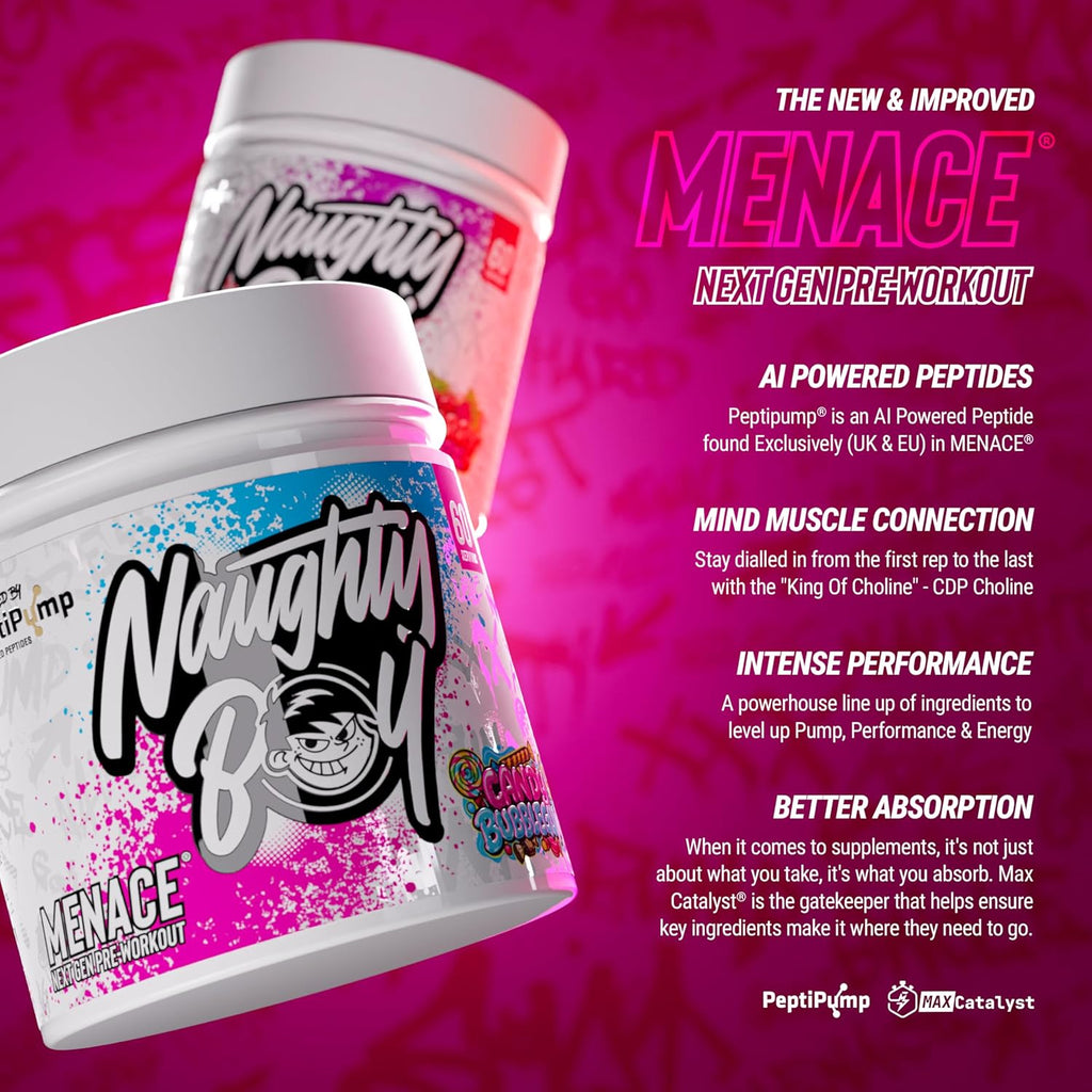 Menace V2 Pre-Workout  - Candy Bubblegum-2